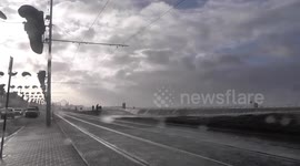 Storm Eleanor Hits Blackpool Prom 2018