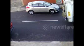 Garden Waste Bin Falls In To Collection Vehicle