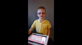 5 year old math rapping