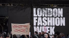 London Fashion Week Anti-Fur Protest February 2018