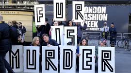 The BIG London Fashion Week Anti-Fur Protest, London, UK