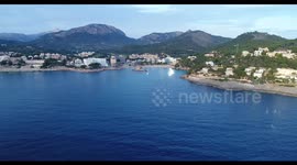 Air entrance to Camp de Mar from the sea