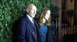 Sir Patrick Stewart and Simon Pegg among stars at pre-Bafta Awards dinner party in London
