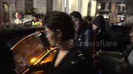 Fans mob Gemma Arterton at pre Bafta awards dinner