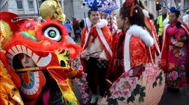 Chinese new year Parade , London uk