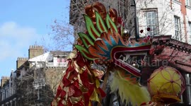 Dragon parade marks Chinese New Year in London
