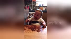 Newsflare Edit - Licky Choccy mess!