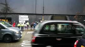 Anti fur campaigners at London Fashion week