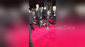 Feminist group crash BAFTA Film Awards red carpet