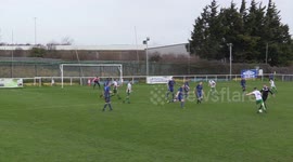 Amateur player misses open goal