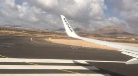 Takeoff from Lanzarote Airport