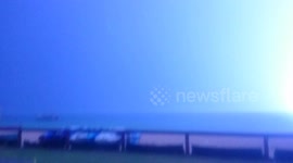 Spectacular night-time lightning bolt