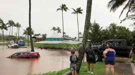 Oahu flash flood