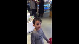 My son's reaction to finding out we were going to buy a Nintendo Switch