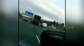 Idiot lane-drifting drivers caught on camera on Dublin's busy M50