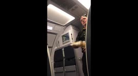 Spirit Airlines FA Jake sings the safety demo