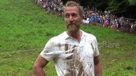 TV star Ben Fogle on taking part in the 2017 cheese rolling race