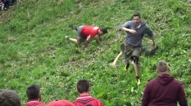 Gloucestershire cheese rolling race 2016: the very biggest tumbles