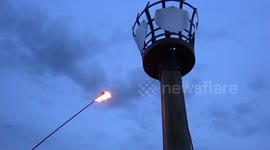 Beacon lit for The Queen's 90th Birthday in Gloucester