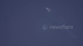 Spacex Falcon 9 Dawn Launch as seen from Santa Clarita, CA