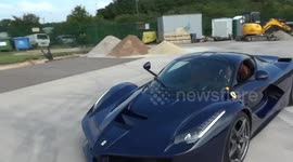 Pink Floyd's Nick Mason driving his LaFerrari