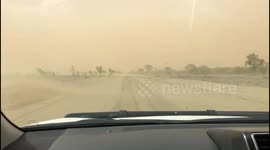 'Like another world': Woman drives into Queensland dust storm