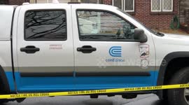 Downed power line blocked street