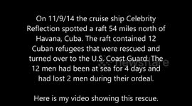 Cuban Refugees rescued from Cruise Ship