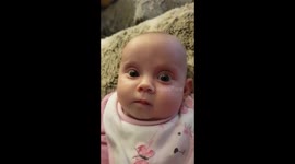 Baby doesn't like Daddy's Singing!