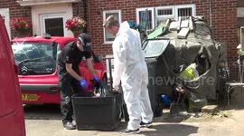 Police search scene and property for firearm