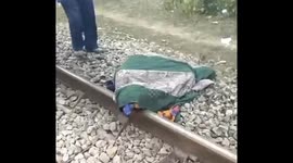 Man sleeping in railway track cops confused he was dead
