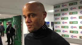 Man City players react to Carabao Cup win