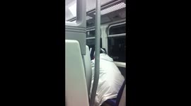 Man removed from train