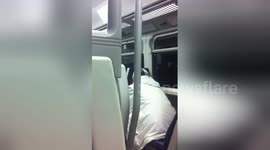 Newsflare Edit - Man removed from train