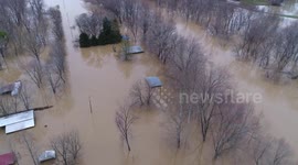 Drone footage of the flood 2-25-18