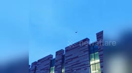 Newsflare Edit - @SouthwestAir plane catches fire while taking off in Sal Lake City, UT https://t.co/4sacnFY1Hy