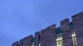 Passenger plane catches fire mid flight