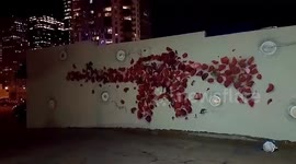 AR-15 mural in Denver for the Parkland HS shooting
