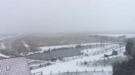 Snow hits east coast