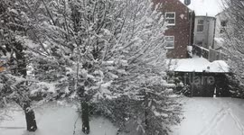 Snow in Maidstone Kent UK England