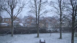 Snow storm in Derbyshire