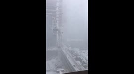 Canary Wharf Snow Dump