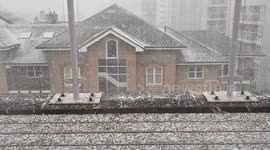 Beast from the east, London time-lapse