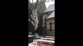 Snow in soho/London