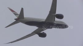 British Airways Takeoffs in snow at London Heathrow Airport LHR
