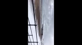 Snow covered cliffs