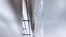 Newsflare Edit - Snow covered cliffs