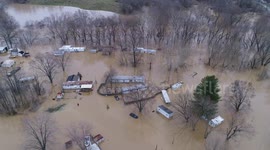 Drone captures severe flooding in Kentucky