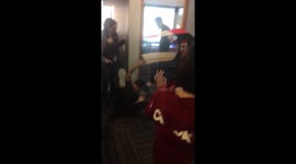 Office Olympics- bobsled fail