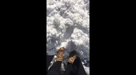 Deep snow from the beast from the east